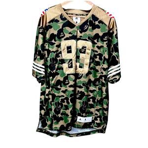 Bape x Adidas 2019 Camo Super Bowl Jersey A Bathing Ape - XL